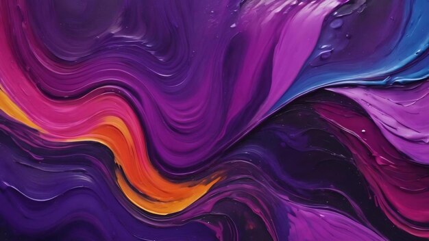 Liquid purple art painting abstract colorful background with color splash and paints modern art