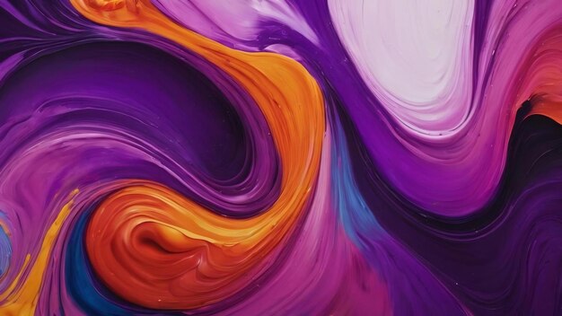 Liquid purple art painting abstract colorful background with color splash and paints modern art