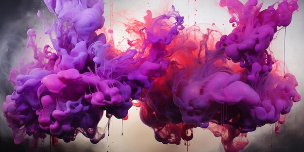 Liquid purple art painting abstract colorful background