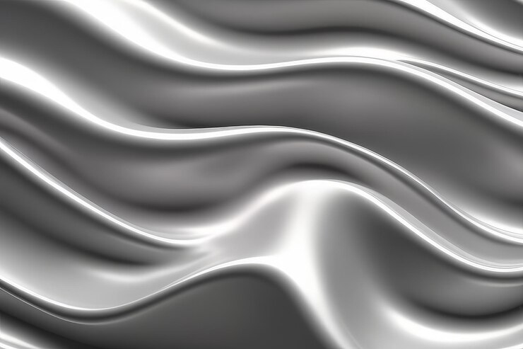 Photo liquid ripples effect realistic vector illustration of gray satin cloth