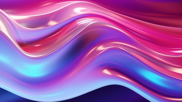 Liquid shapes abstract holographic 3d wavy background wallpaper