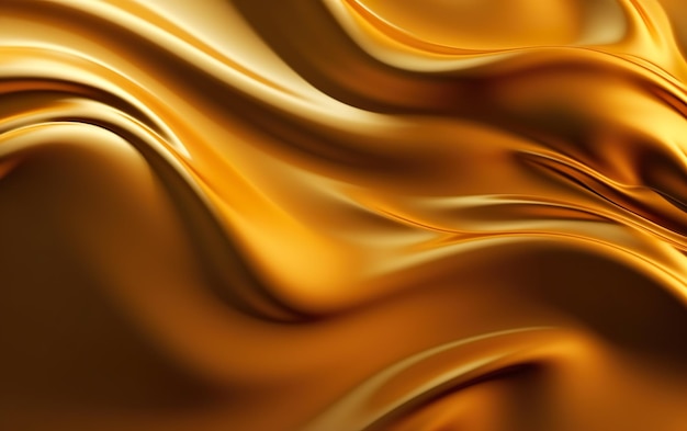 Liquid shiny wavy gold AI Generative AI