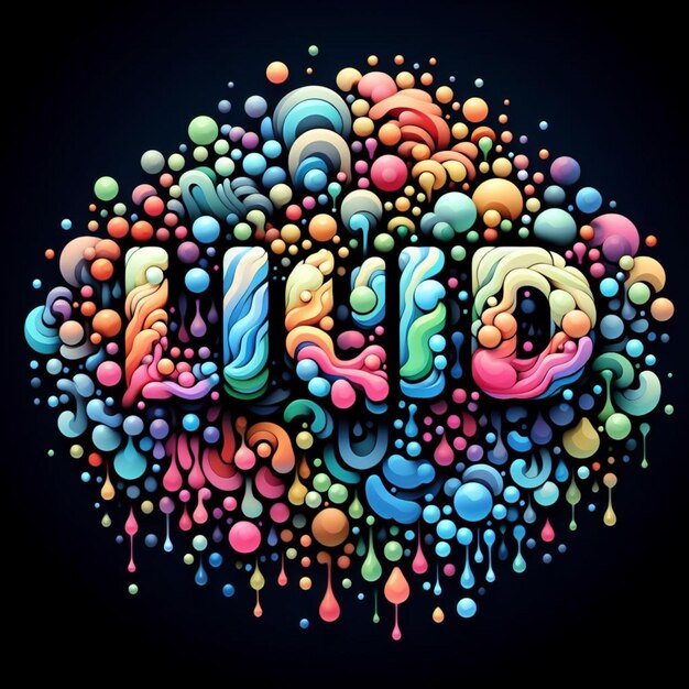 liquid text effect