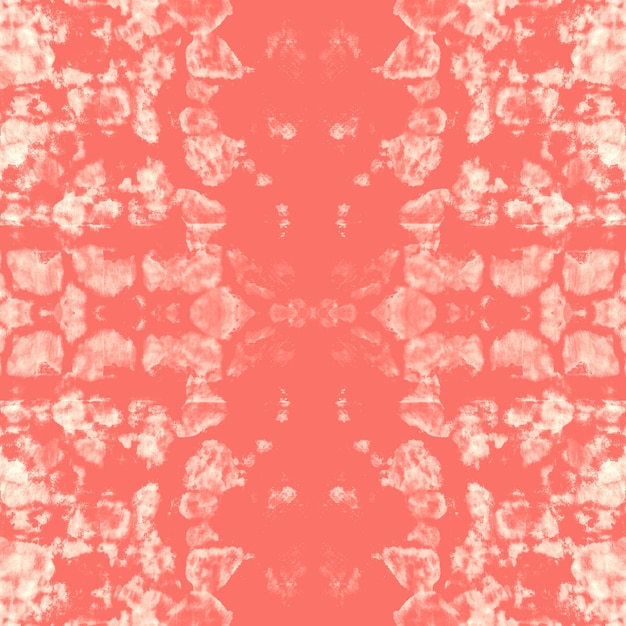 Liquid watercolor effect. coral boho abstract painting. tie dye seamless pattern.