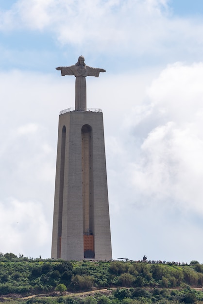 Lisbon, Portugal April 18, 2019: The Statue Of Jesus Christ in Lisbon, Portugal