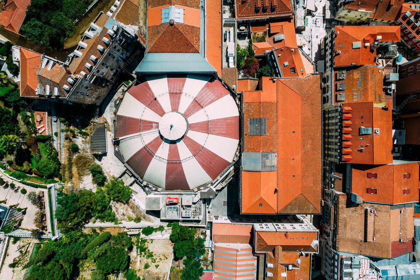 Premium Photo Lisbon portugal september 4 2022 top down view of