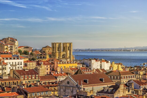 Lisbon view with the cathedral