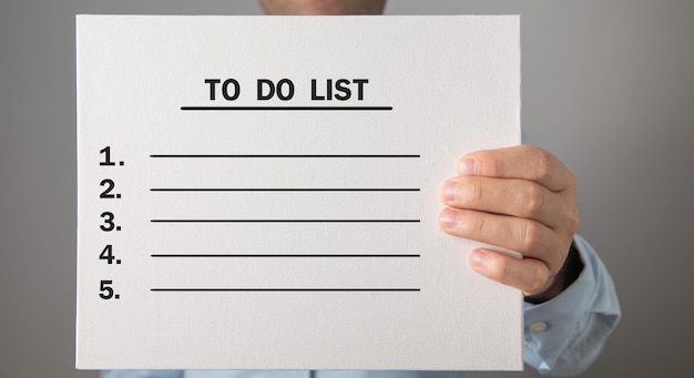 to do list business concept