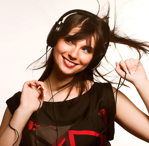 Listening to Music young woman