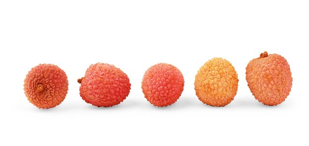 Litchi isolated on white background