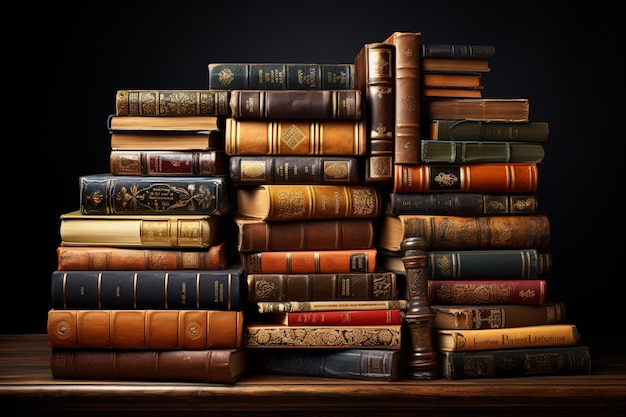 Literary treasure trove A stack of books beckons at the bookstore