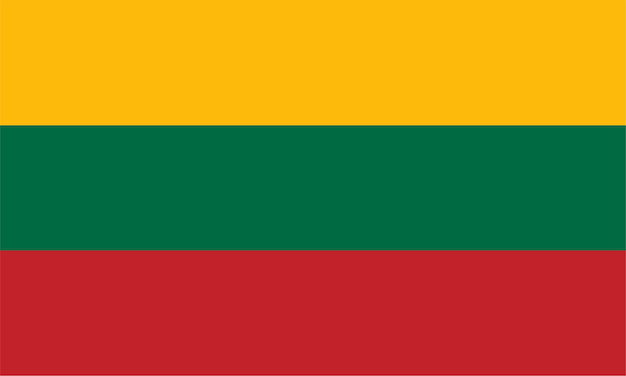 Photo lithuanian flag of lithuania