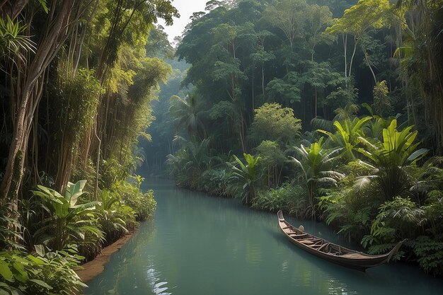 Little amazon in pangnga in sang nae canal thailand