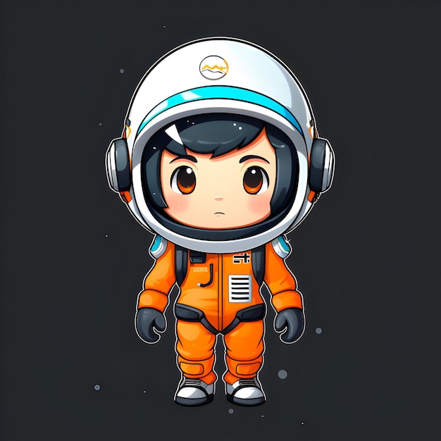 little animated astronaut