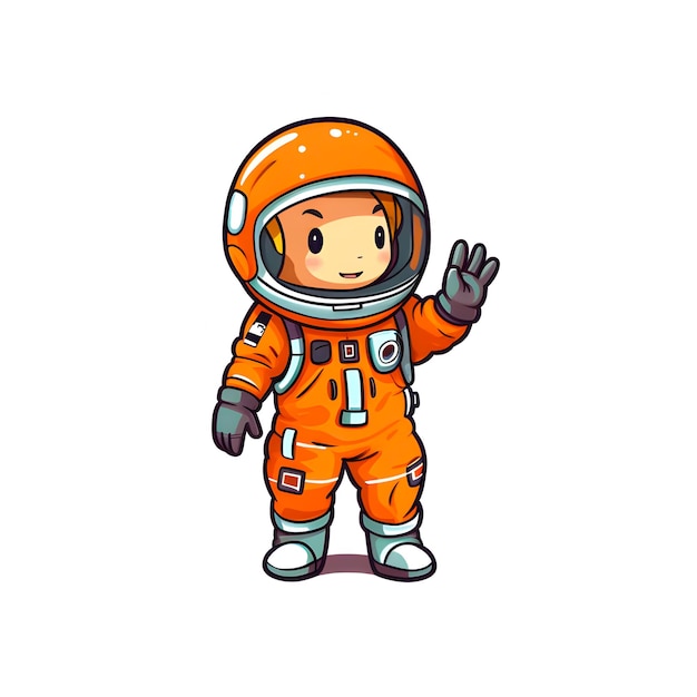 little animated astronaut