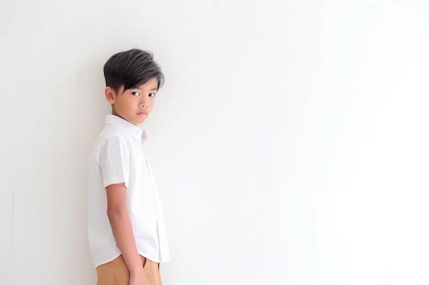 Маленький азиатский мальчик модель натуральная экзотическая кожа
