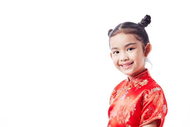 小さなアジアの子供、中国の新年