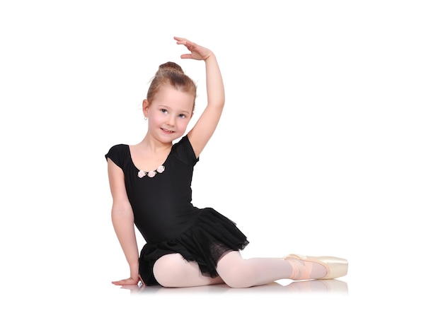 Little ballerina sitting