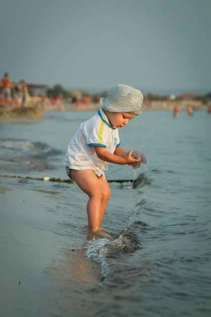 Little boy on the beach