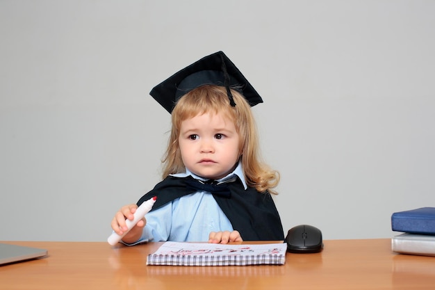 Little boy child student