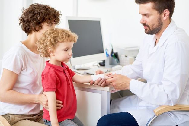 Little boy in medici office