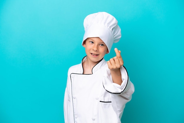 Little boy over isolated background