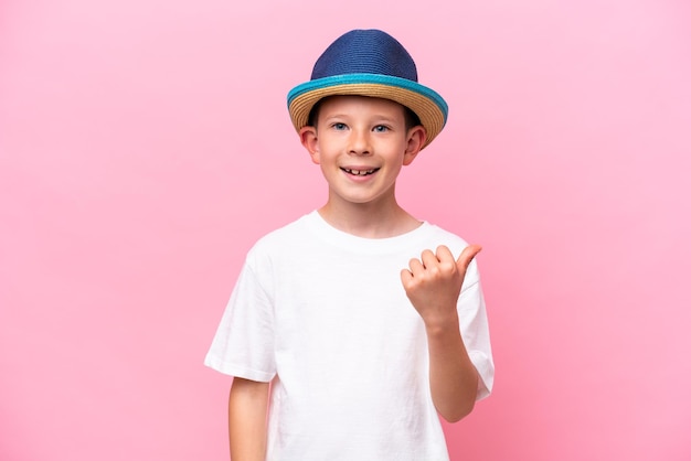 Little Boy over isolated background