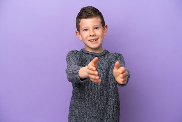 Little boy over isolated background