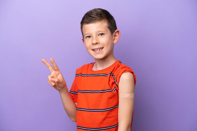 Little boy over isolated background