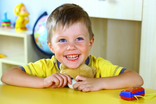 Little boy smiling