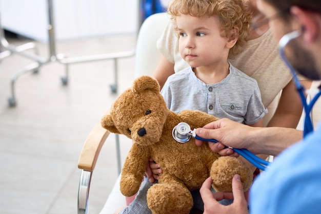 Little Boy Visiting Doctor