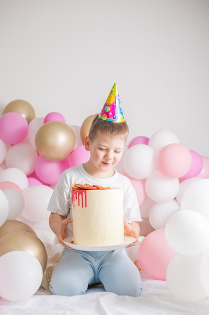 Little boy with Cake