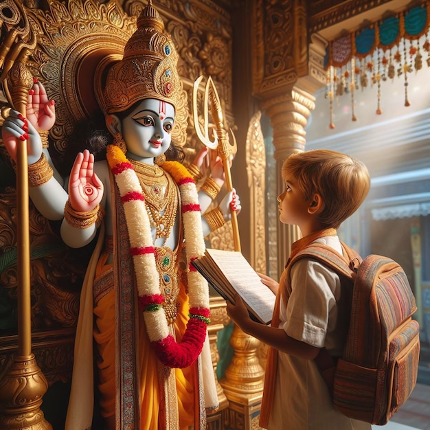 A Little boys Prayer at the Temple