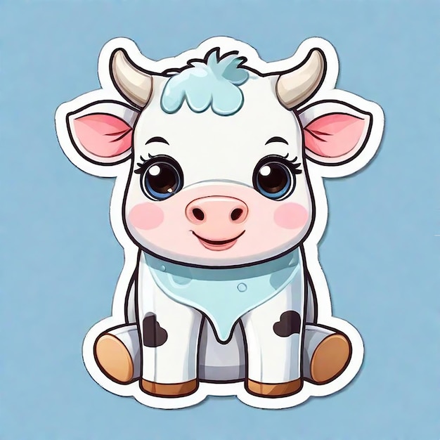 Little calf cute Kawaii style generated by AI