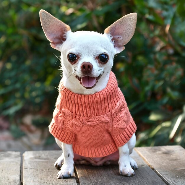 Foto piccola coppa per il maglione del cane chihuahua