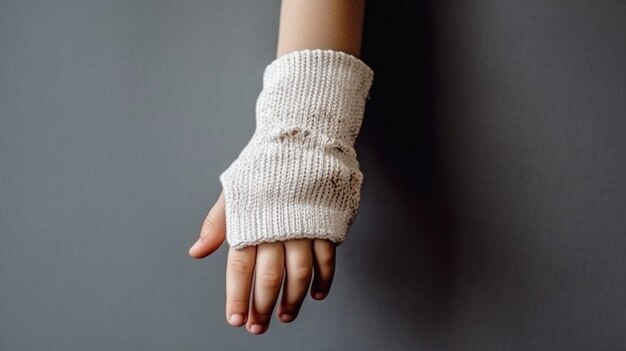 Hand Cast Fractured after an Accident Stock Photo - Image of hand