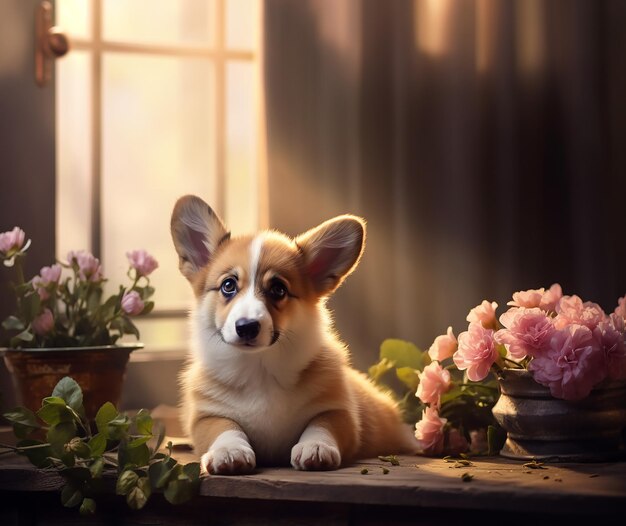 Foto le avventure del piccolo cucciolo corgi pembroke