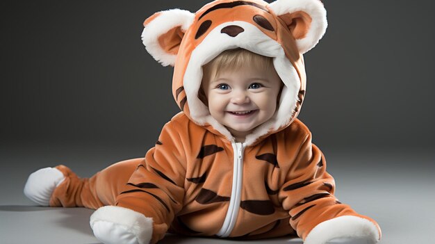 Little cute baby 8K wallpaper Stock Photographic Image