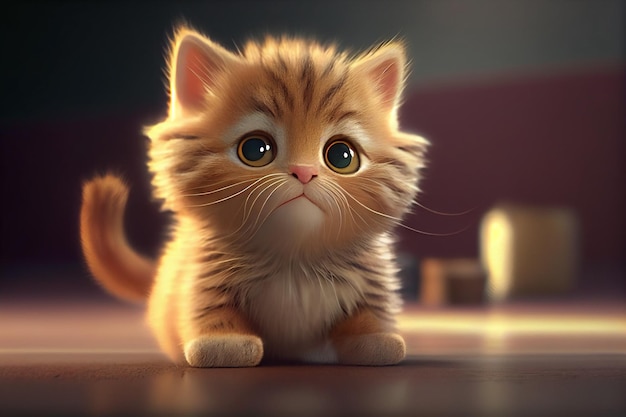 Little cute kittengenerative ai