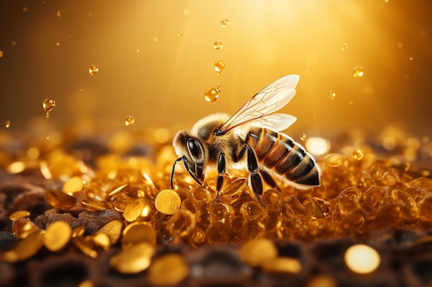 写真 小さな最愛の人、キューティーズ、ミツバチ、蜂蜜、労働者、働き者、黄色と黒の縞模様の動物、陽気な、楽しい、幸せな、素敵な目、昆虫、マルハナバチ、ハチ、スズメバチ