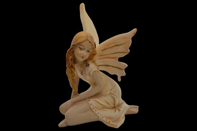 Photo little fairy statue