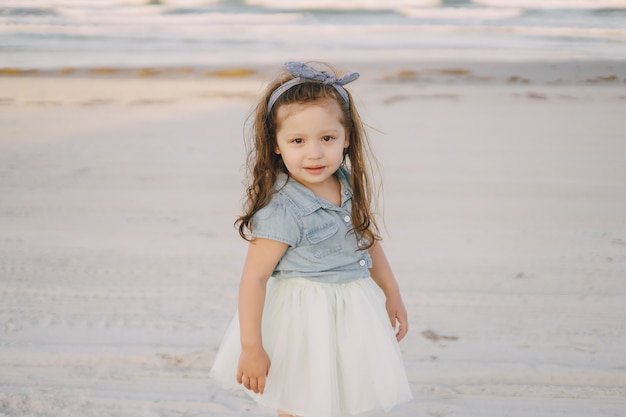 little girl on the beach