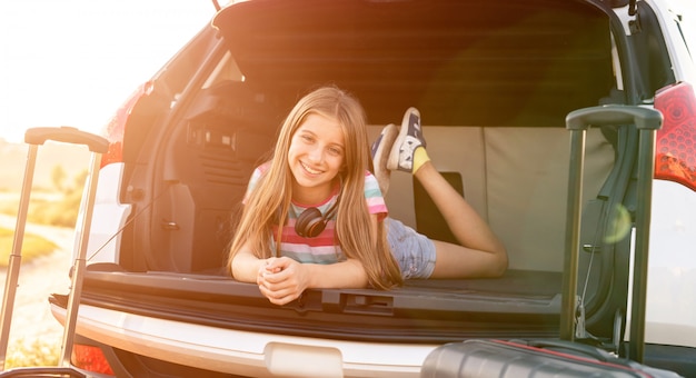 Little Girl in the Car