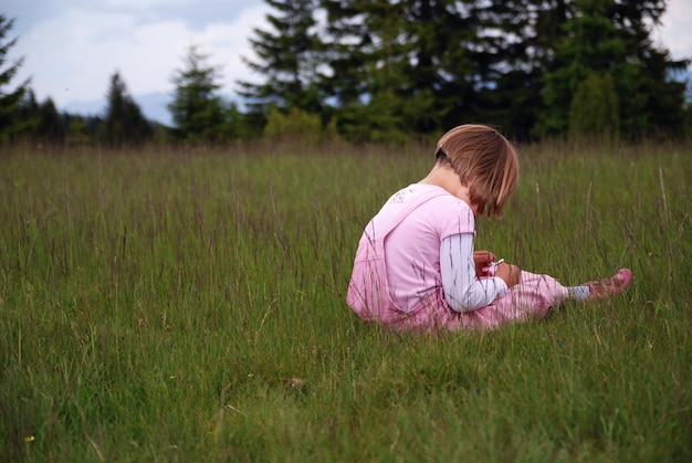 little girl crying