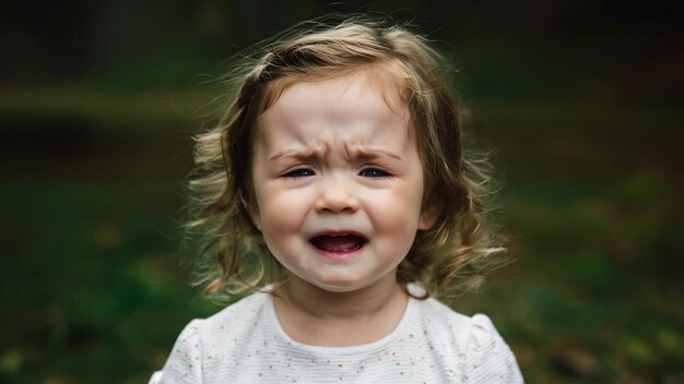 Foto la bambina che piange