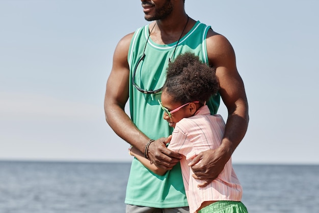 Little girl enjoying her time with dad