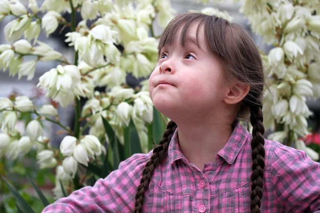 Little girl have fun in the park