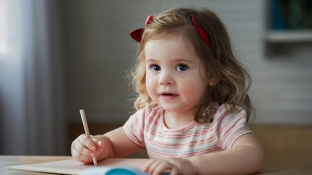 Little girl at home