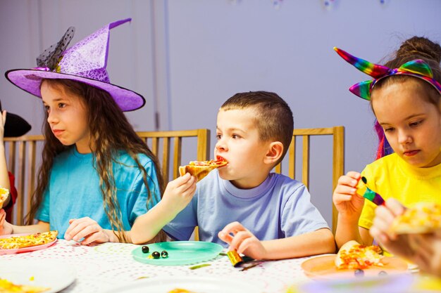 The little girl is grieving at the birthday party