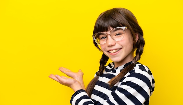 little girl over isolated background